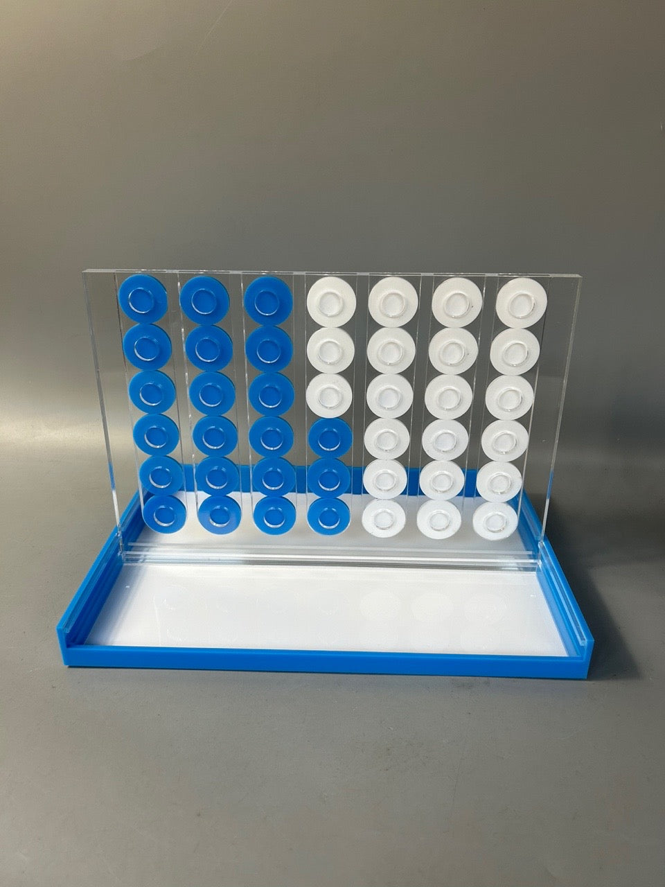 Lucite Acrylic Connect Four - 4 In A Row Game