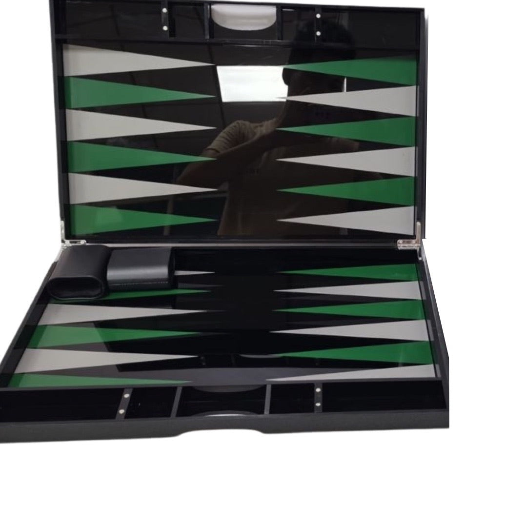 Lucite Acrylic Backgammon Set 18" Large Premium Board and Pieces