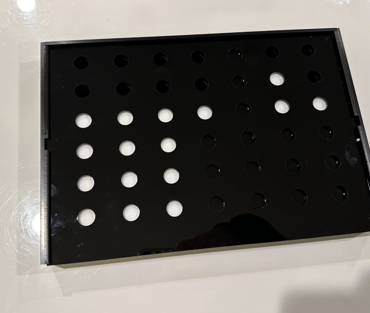 Lucite Acrylic Connect Four - 4 In A Row Game