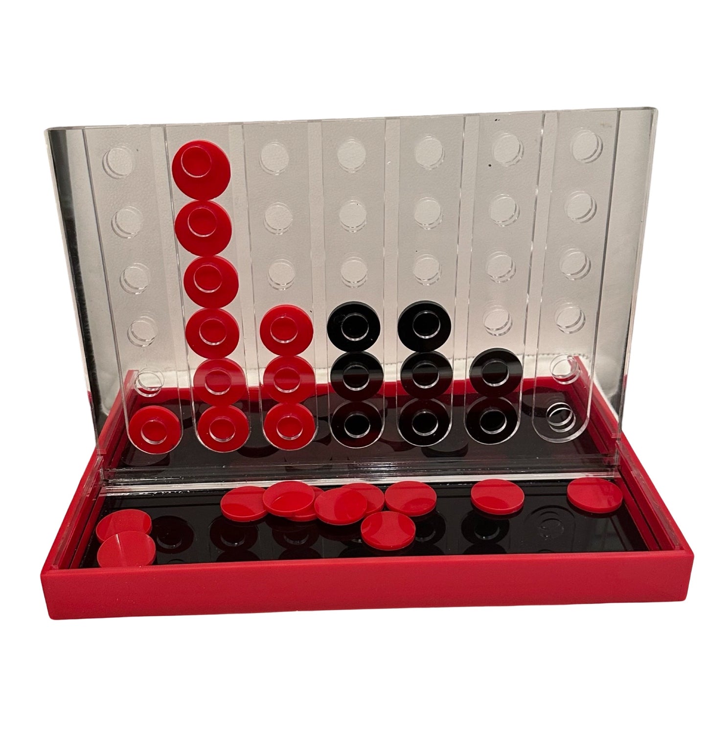 Lucite Acrylic Connect Four - 4 In A Row Game