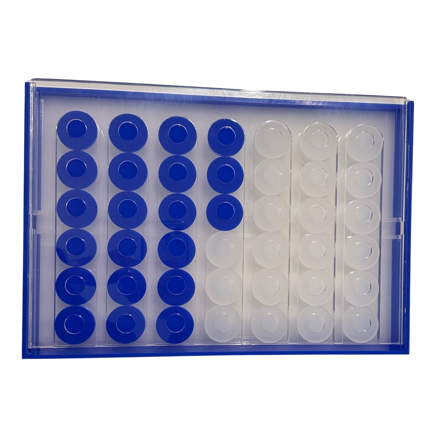 Lucite Acrylic Connect Four - 4 In A Row Game