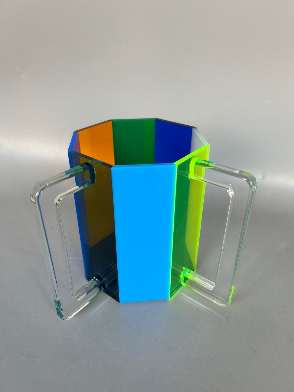 Lucite netilat yadayim washing cup - modern judaica